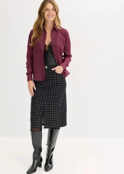 Jeansrock mit Strassapplikation