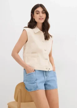 Jeans-Shorts High Waist, Bequembund