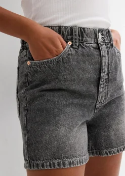 Jeans-Shorts High Waist, Low Stretch