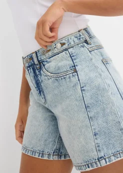 Jeans-Shorts Mid Waist, Low Stretch