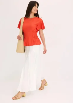 Jerseycrepe-Shirt mit Smock