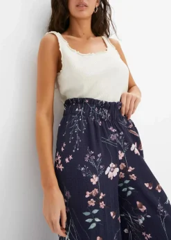 Jersey-Hose aus luftigem Crêpe