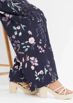 Jersey-Hose aus luftigem Crêpe