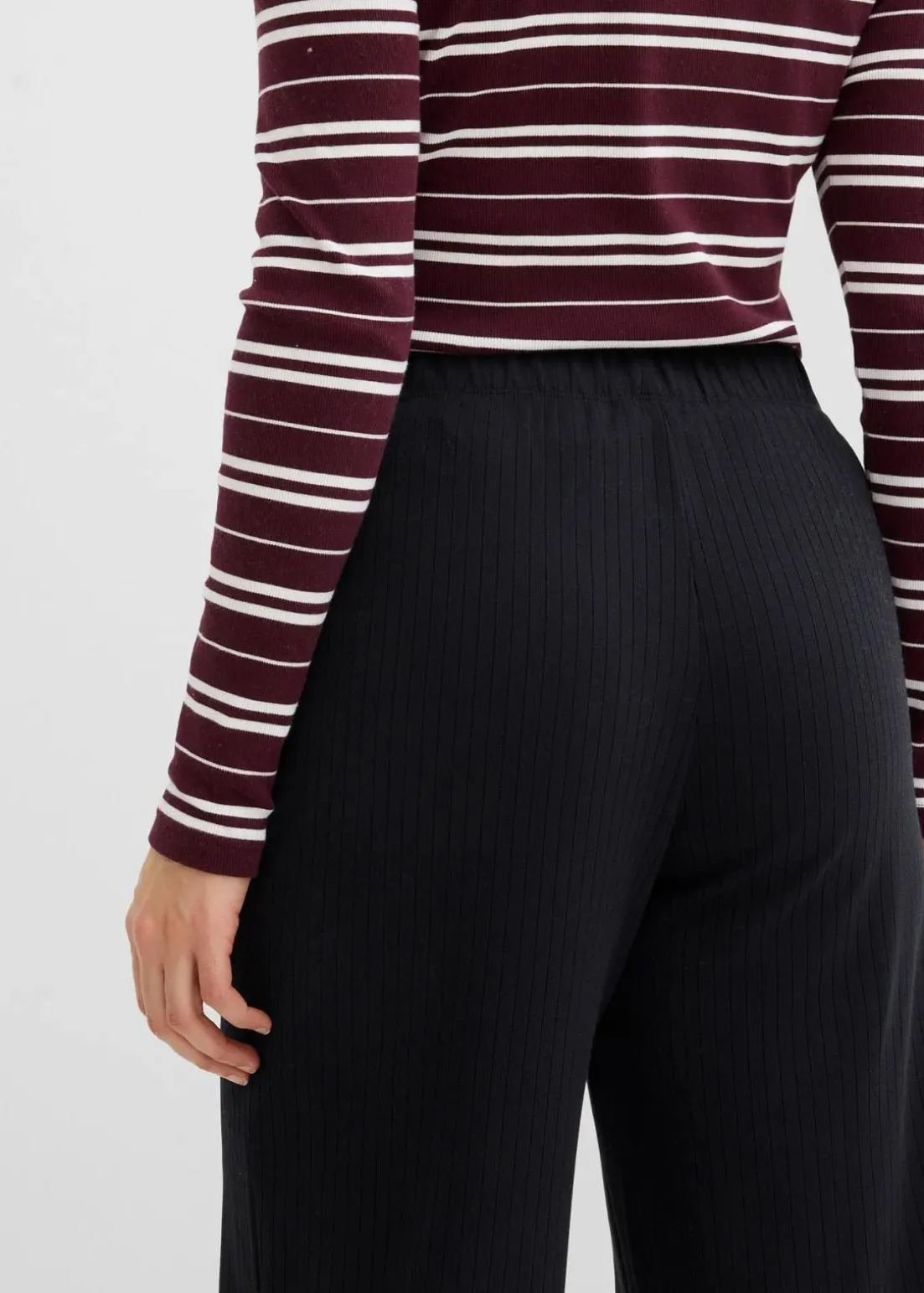 Jersey-Hose aus Rippe (2er Pack)