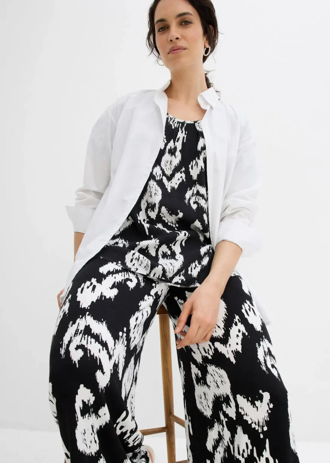 Jersey-Hose aus Viskose-Mix