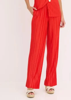 Jersey-Hose mit Plissee