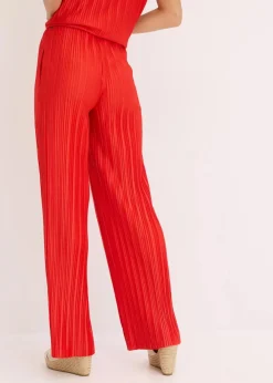 Jersey-Hose mit Plissee