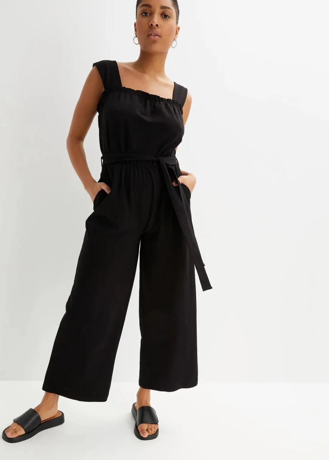Jersey-Jumpsuit aus Baumwoll-Mix