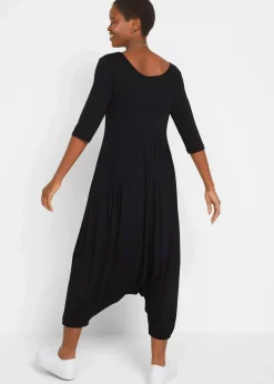 Jersey-Jumpsuit aus fließendem Viskose-Mix