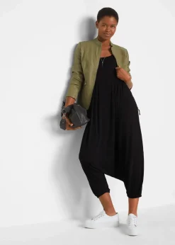 Jersey-Jumpsuit aus fließendem Viskose-Mix
