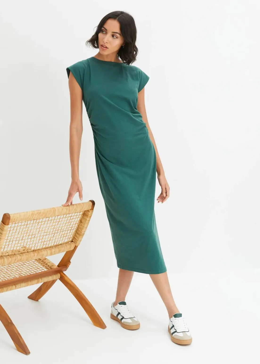 Jerseykleid aus Baumwolle mit Stretch