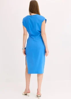 Jerseykleid aus elastischem Baumwoll-Mix