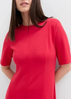 Jerseykleid aus fließendem Viskose-Mix