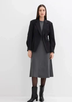 Jerseykleid aus fließendem Viskose-Mix