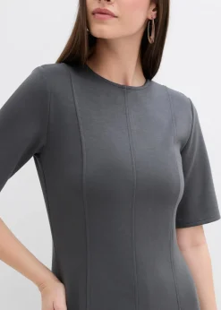 Jerseykleid aus fließendem Viskose-Mix