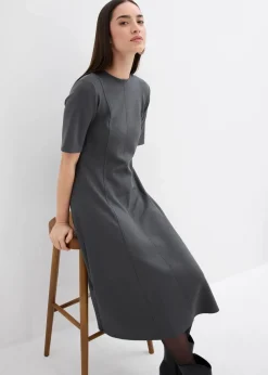 Jerseykleid aus fließendem Viskose-Mix