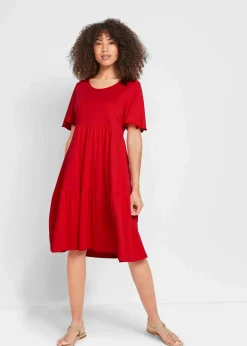 Jerseykleid aus reiner Baumwolle