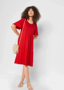 Jerseykleid aus reiner Baumwolle