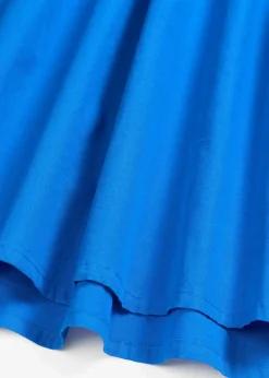 Jerseykleid im Materialmix