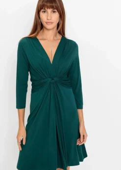 Jerseykleid in fließendem Viskose-Mix