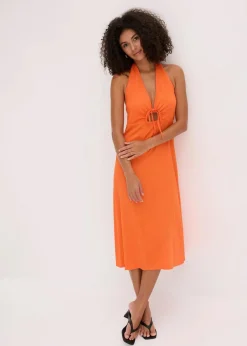 Jerseykleid mit Cutouts