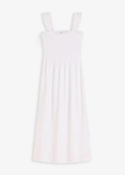 Jerseykleid mit Smok-Detail