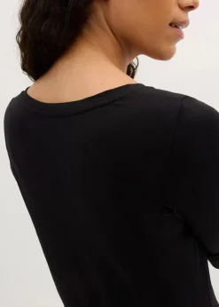 Jerseykleid mit V-Ausschnitt (2er Pack)