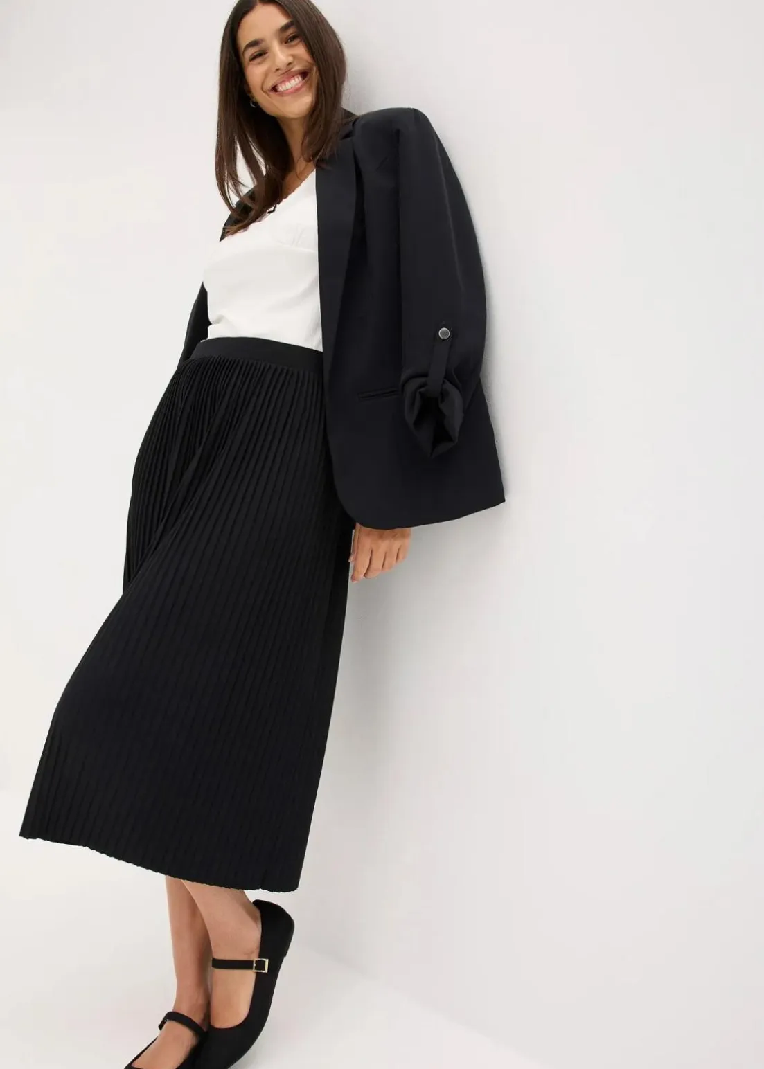 Jersey-Rock aus fließendem Viskose-Mix