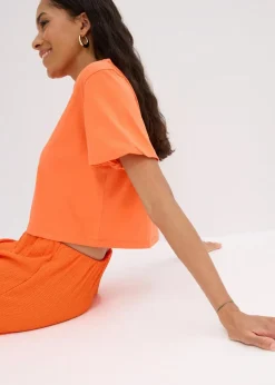 Jersey-Shorts aus leichtem Crêpe