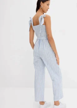 Jumpsuit aus Baumwoll-Leinen Mix