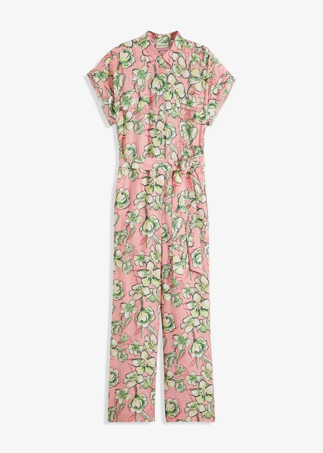 Jumpsuit aus fließendem Viskose-Mix