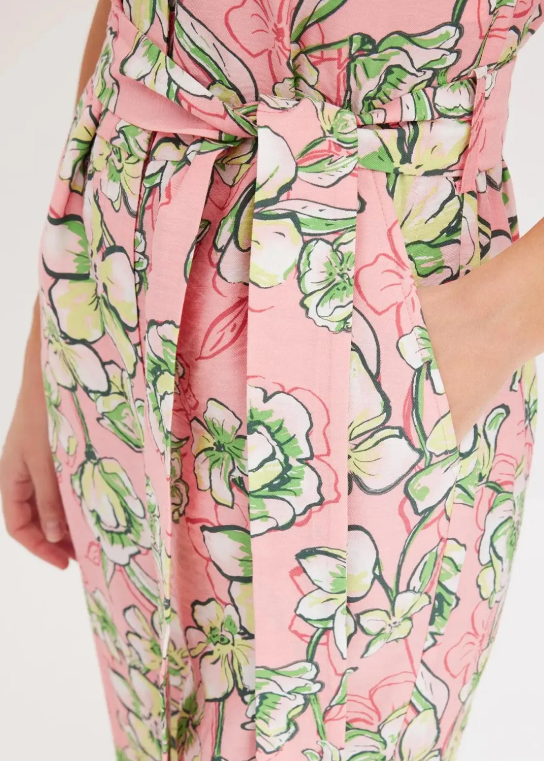 Jumpsuit aus fließendem Viskose-Mix