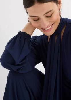 Jumpsuit aus fließendem Viskose-Mix