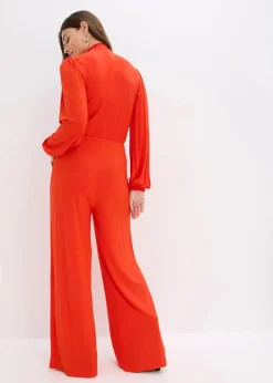 Jumpsuit aus fließendem Viskose-Mix