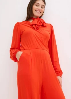 Jumpsuit aus fließendem Viskose-Mix