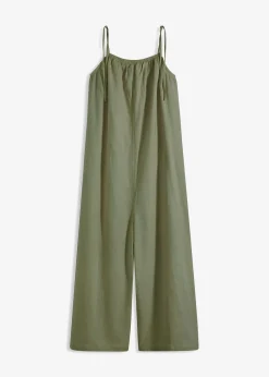Jumpsuit aus leichtem Leinen-Viskose-Mix