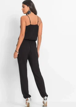 Jumpsuit aus strukturierter Viskose