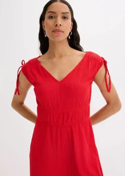 Jumpsuit aus strukturiertem Crêpe