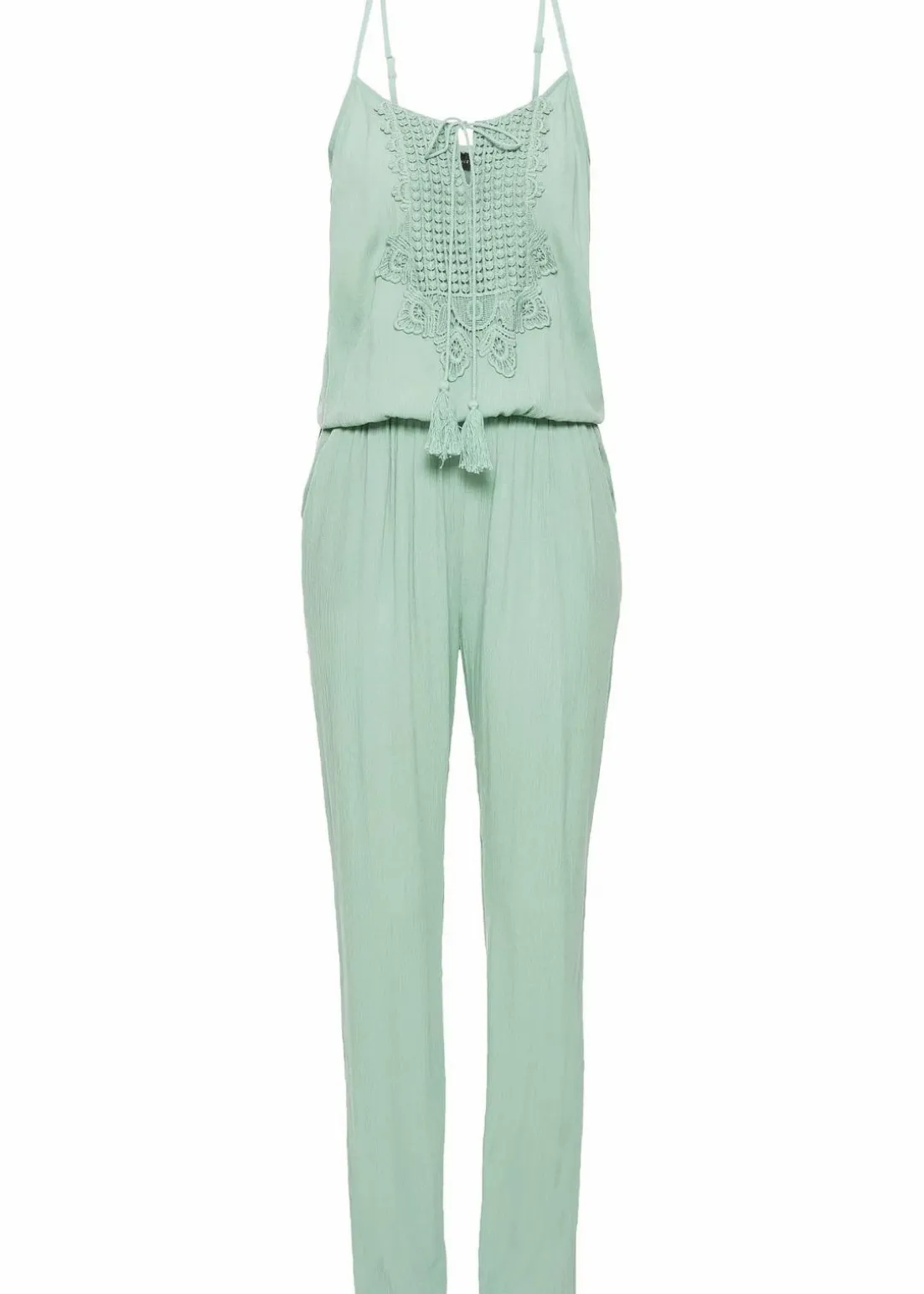 Jumpsuit aus strukturierter Viskose