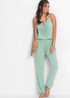 Jumpsuit aus strukturierter Viskose