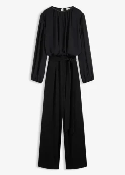 Jumpsuit mit Chiffon und Glitzer