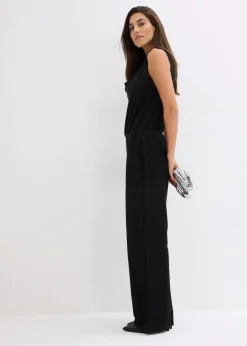 Jumpsuit mit Glitzerelementen
