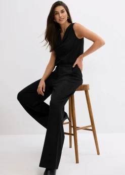 Jumpsuit mit Glitzerelementen