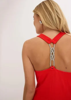 Jumpsuit mit Wasserfallausschnitt