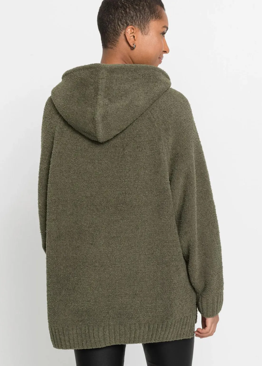 Kapuzenpullover in Teddy-Fleece