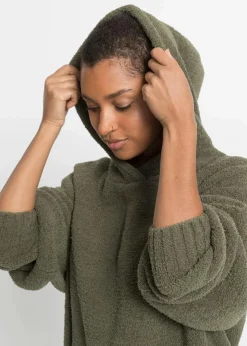 Kapuzenpullover in Teddy-Fleece