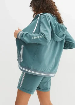 Kapuzen-Sweatjacke aus reiner Bio-Baumwolle