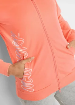 Kapuzen-Sweatjacke aus reiner Baumwolle