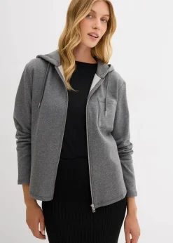 Kapuzen-Sweatjacke mit recyceltem Polyester