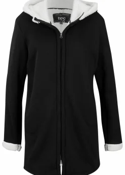 Kapuzen-Sweatjacke mit Teddyfell
